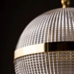 PARISIAN GOLD GLASS GLOBE TRIO CEILING LIGHT