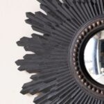 BLACK STARBURST TRADITIONAL CONVEX MIRROR