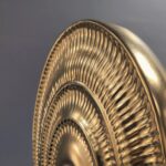 RIPPLE OVAL VASE GOLD