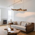 MODERN SCULPTURAL PENDANT LIGHT WITH ORGANIC FORM