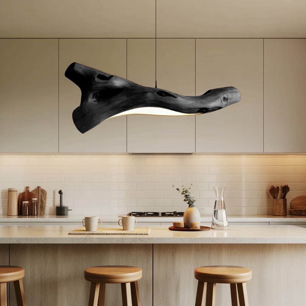 39_modern_rustic_pendant_4 MODERN BLACK RUSTIC PENDANT LIGHT WITH TREE BRANCH