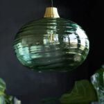 SWIRLED GLASS EASYFIT CEILING LIGHT SHADE IN AMBER