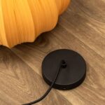 OCHRE PLEATED FABRIC CEILING LIGHT