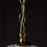 PARISIAN GOLD GLASS GLOBE TRIO CEILING LIGHT