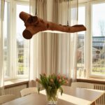 RUSTIC HANGING LIGHT CHANDELIER BROWN
