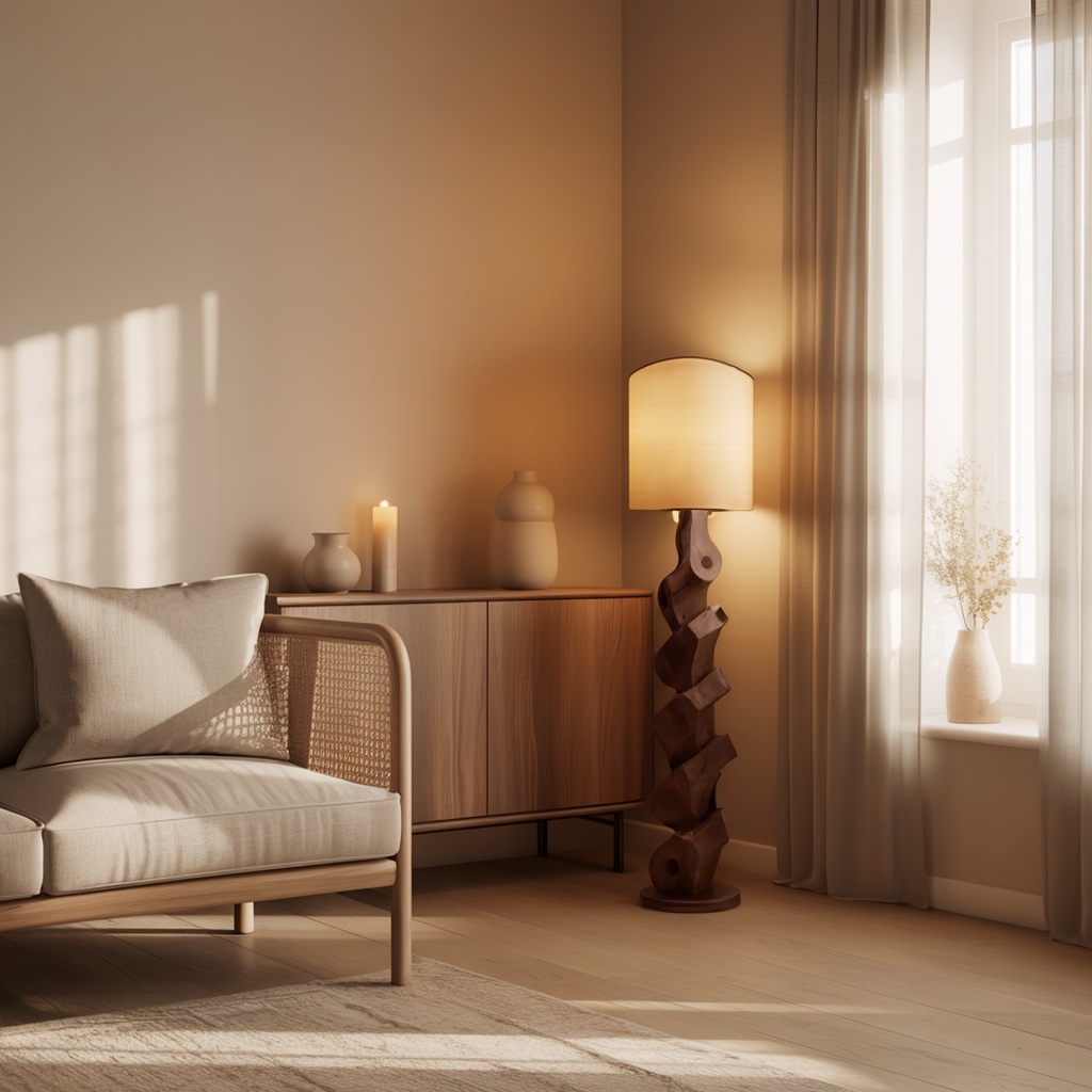 42_modern_sculptural_table_3 MODERN SCULPTURAL FLOOR LAMP WALNUT