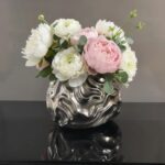 FLUID FORM VASE SILVER