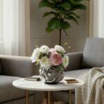 FLUID FORM VASE SILVER