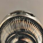 RIPPLE OVAL VASE SILVER