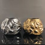 FLUID FORM VASE SILVER