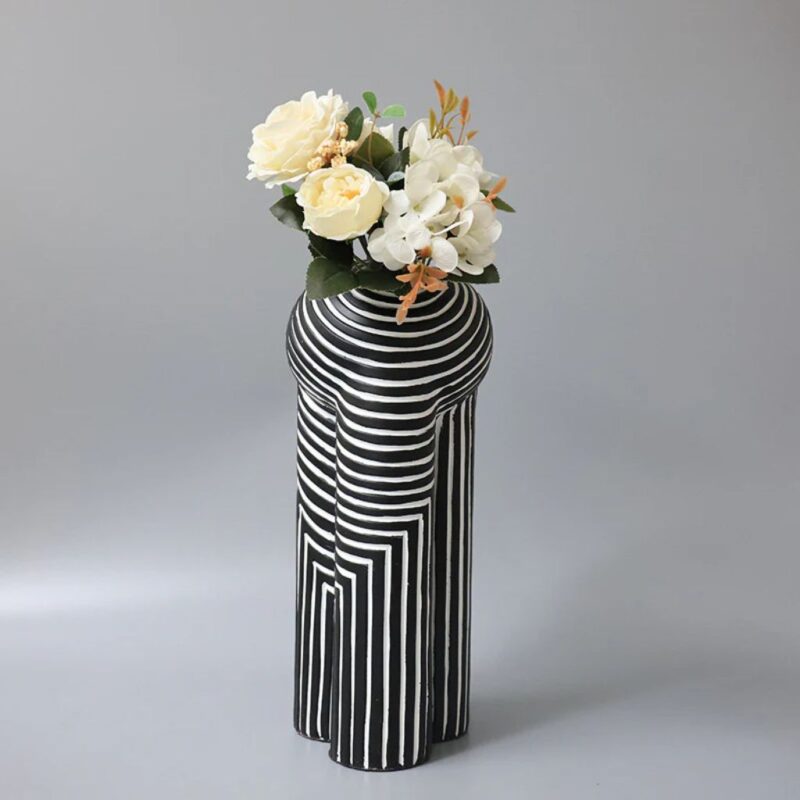 ETHEREAL ASCENT ABSTRACT RESIN VASE