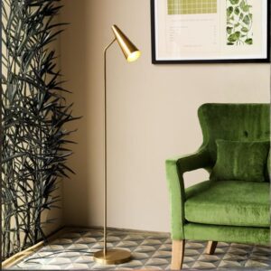 CONTEMPORARY BRASS FLOOR LAMP