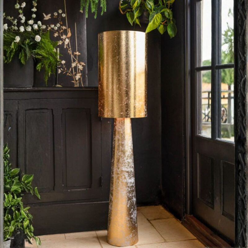 GOLD LEAFED EFFECT FLOOR LAMP