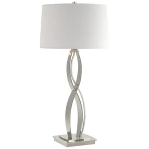 Oversized table lamp size comparison — 24-inch standard, 32-inch statement, and 40-inch oversized shown side by side
