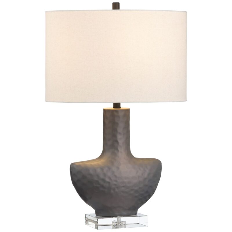 Black table lamps with white drum shades on a minimalist nightstand — the timeless bedside choice