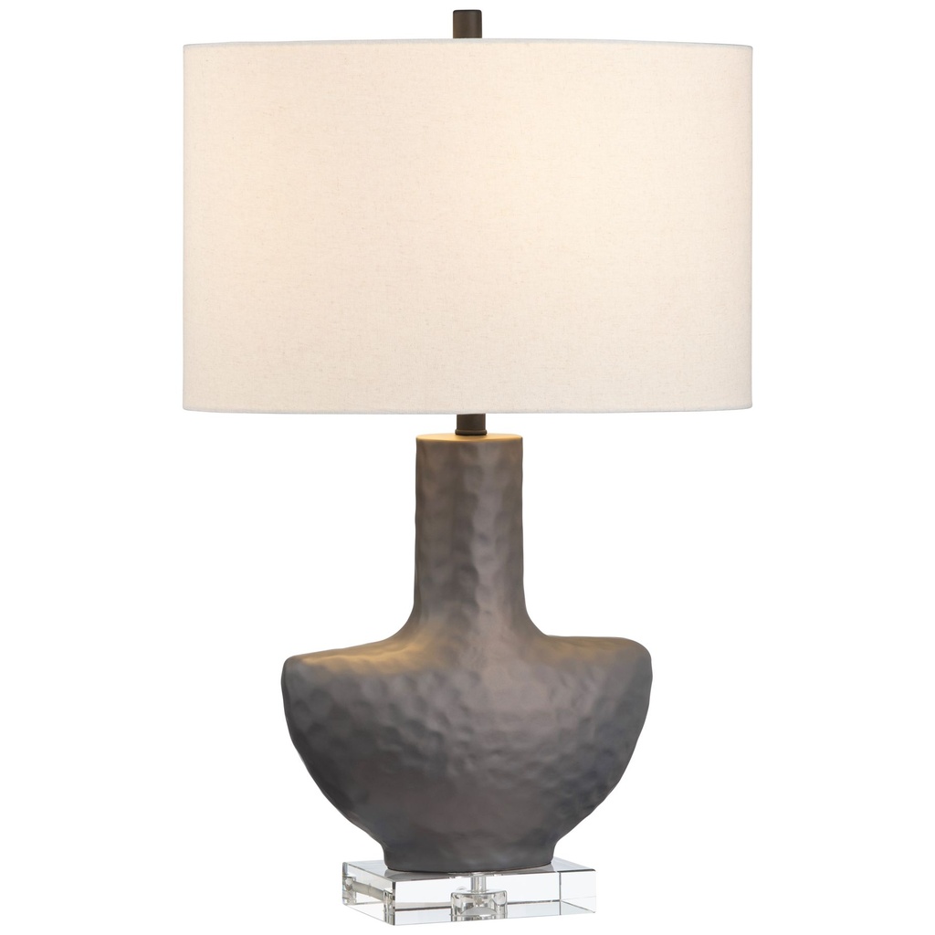 Black table lamps with white drum shades on a minimalist nightstand — the timeless bedside choice