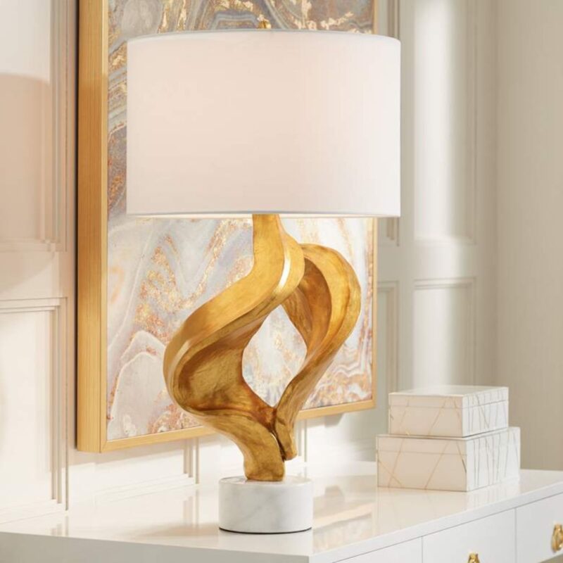 Blue bedroom lamps complete guide — pale blue, sky blue, and navy ceramic table lamps on different nightstands
