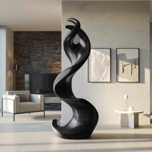 What size sculpture do I need for my room — meadow ombre lamp demonstrating the correct reading scale from a normal living room viewing distance