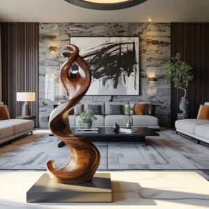 Ceramic sculpture cost guide — meadow ombre ceramic lamp demonstrating that surface quality, not price, is the primary value indicator for ceramic art objects