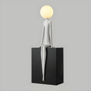 arc floor lamp — Abstract Resin LED Floor Lamp Blue showing key style characteristics
