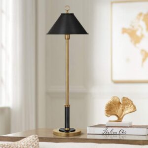 Crystal table lamps — cobalt glass lamp refracting and coloring transmitted light creating the prismatic quality of the crystal lamp tradition