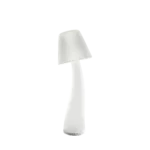 mushroom lamp, opal design, front view