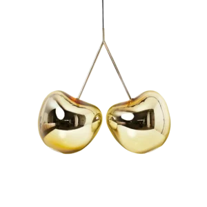 Detail of the metal gold finish
