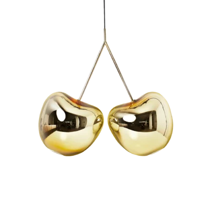 Detail of the metal gold finish