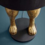 Floor Lamp Rabbit Gold, close-up detail of the matte gold finish