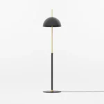 Adjustable floor lamp illuminated, arm extended