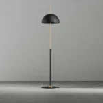 Adjustable floor lamp, close-up of the opal diffuser