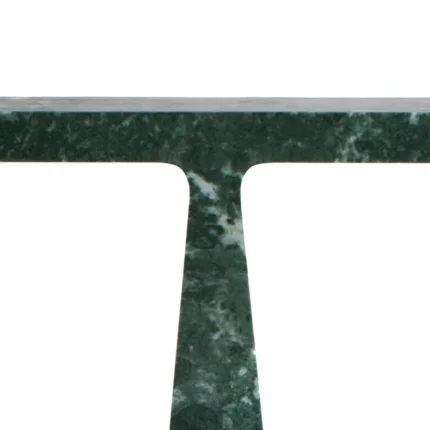 Marble table lamp, angle showing T-shape silhouette