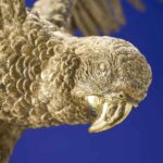 Ceiling Lamp Parrot Gold, illuminated view