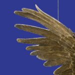 Ceiling Lamp Parrot Gold, close-up detail of the gold finish