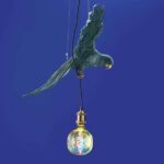 Ceiling Lamp Parrot Green, shown mounted over a dining table
