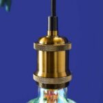Ceiling Lamp Parrot Green, shown mounted over a dining table