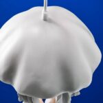 Ceiling Light Jellyfish White, illuminated view