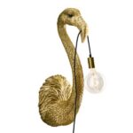 Wall Lamp Flamingo Gold, illuminated view