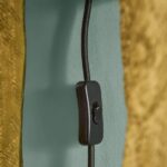 Floor Lamp Giraffe Gold, base and cable detail with light switch