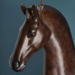 Floor Lamp Horse Brown, close-up detail of the finish