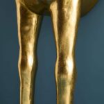 Floor Lamp Horse Gold, shown in a living room setting