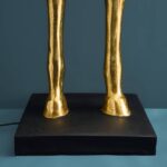 Floor Lamp Horse Gold, shown in a living room setting