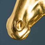 Floor Lamp Horse Gold, shown in a living room setting