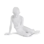 Table Lamp Innerglow Boy, full front view of the figurative sculpture