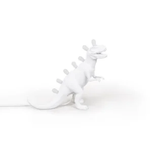 Table Lamp Dinosaur Rex, full front view of the dinosaur sculpture