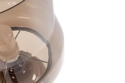 Glass table lamp, rear view