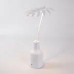 Table Lamp Palm Leaf Tall, shown on a console table