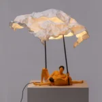 Table Lamp Couple Love Large, shown on a console table