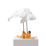 Table Lamp Couple Love Large, shown on a console table