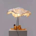 Table Lamp Couple Love Large, shown on a console table
